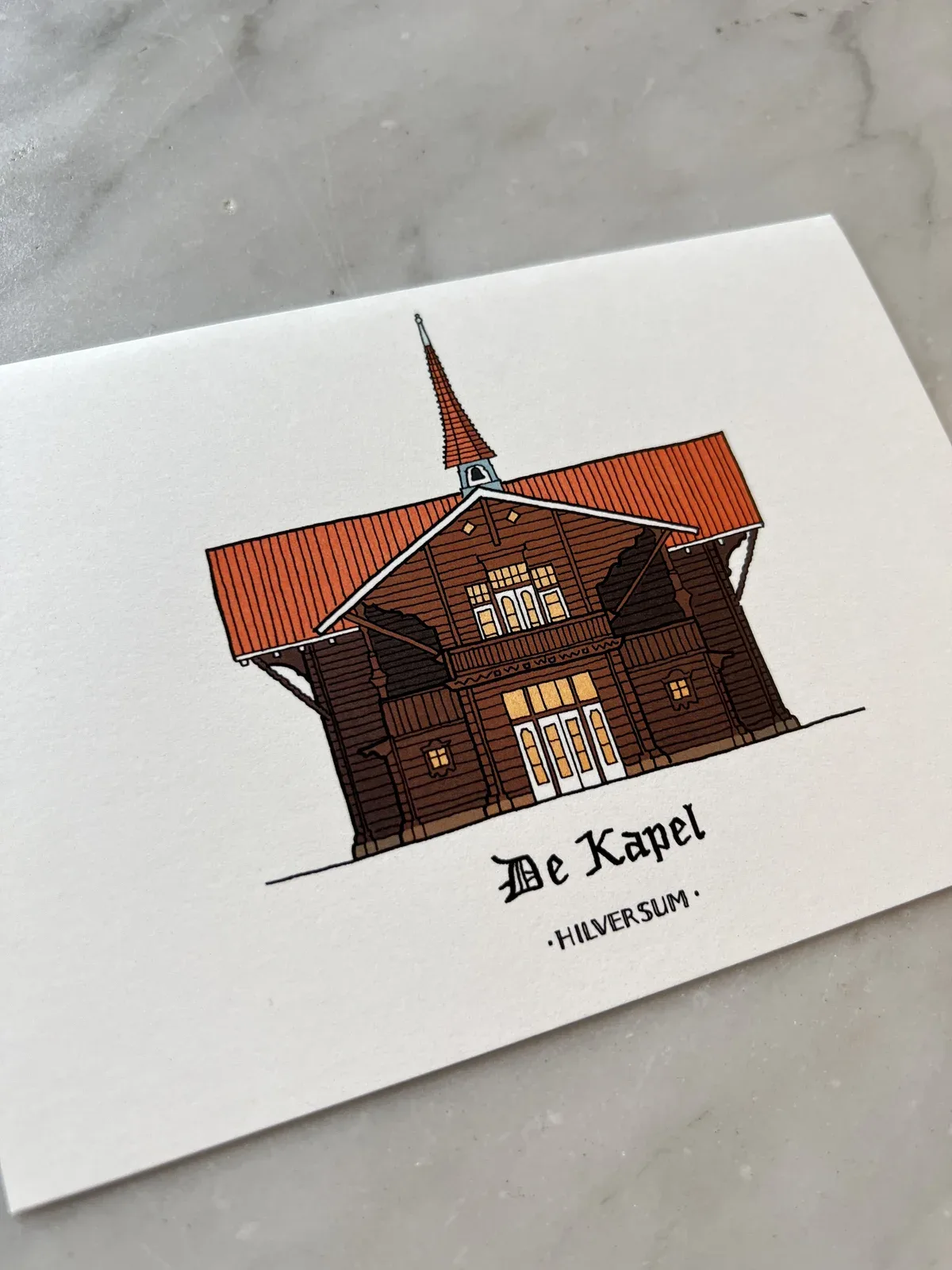 Kaart met De Kapel in Hilversum