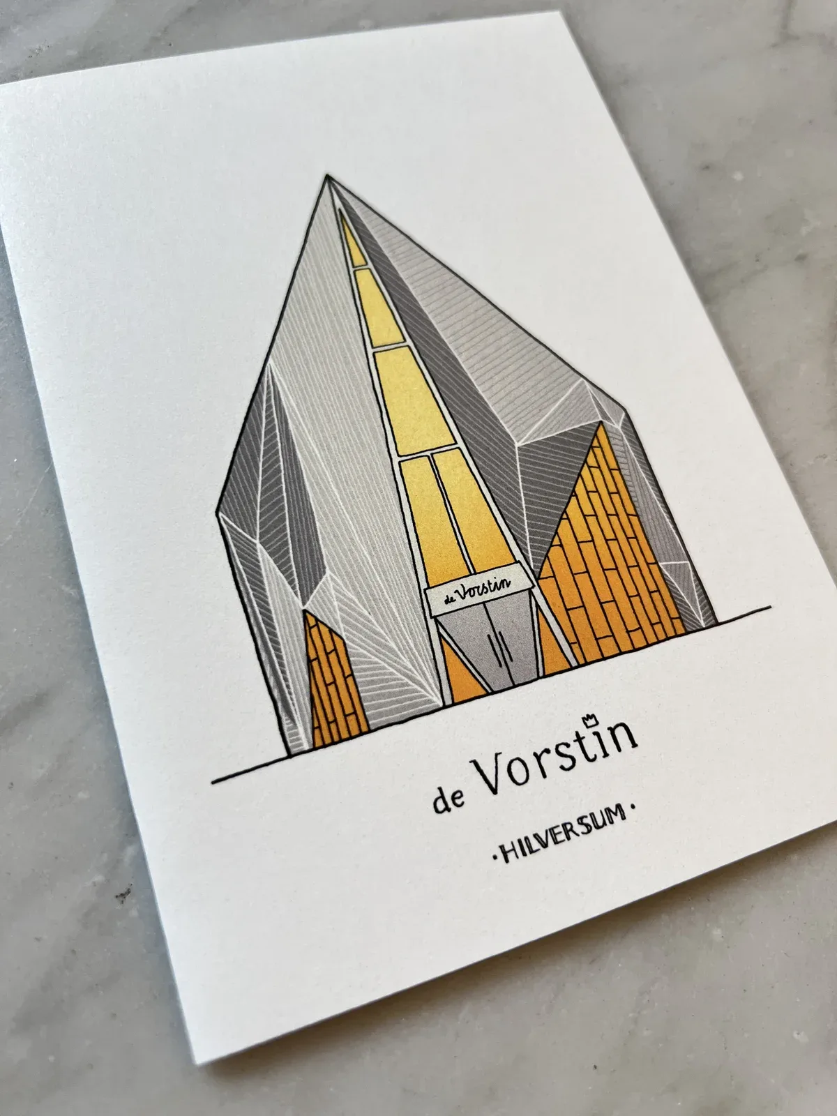 Kaart met De Vorstin in Hilversum