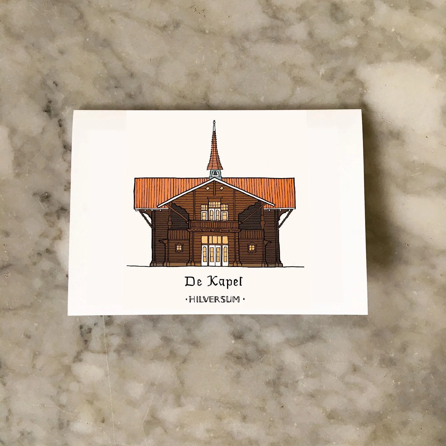 Kaart met De Kapel in Hilversum